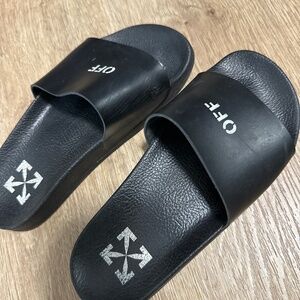 Off white slippers